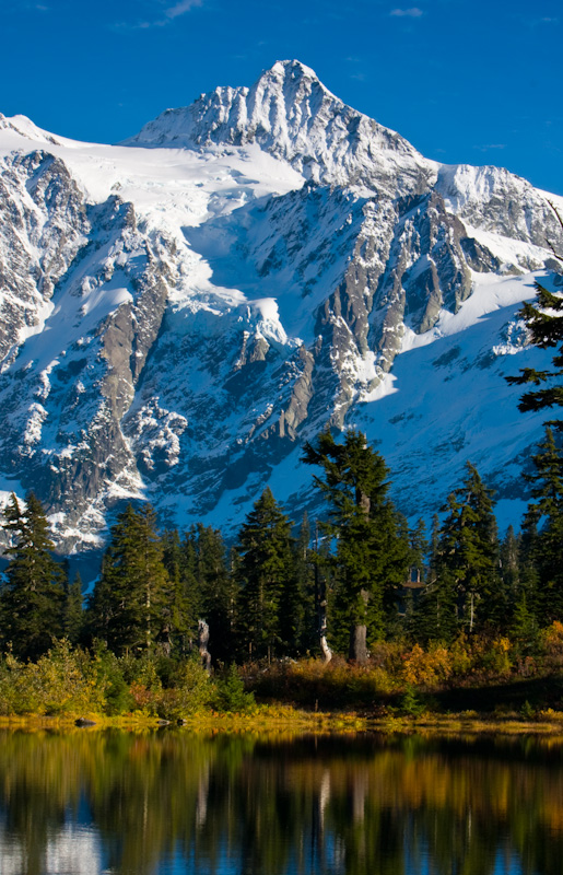 Mount Shuksan Reflected In Picture Lake